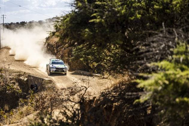 Motorsport, WRC, Rallye Mexiko 24 Emil LINDHOLM (FIN), Reeta HAMALAINEN (FIN), TOKSPORT WRT, SKODA FABIA RS, RC2, Rally2, action during the Rally Guanajuato Mexico 2023, 3rd round of the 2023 WRC, Motorsport Rallye, WM World Rally Car Championship, from March 16 to 19, 2023 at Leon, Guanajuato, in Mexico - AUTO - WRC - RALLY GUANAJUATO MEXICO 2023 DPPI Panoramic RPPA_2023_03_Mexico_432