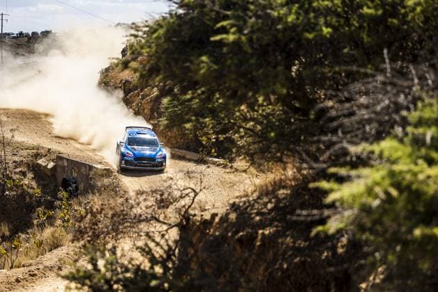 Motorsport, WRC, Rallye Mexiko 22 Adrien FOURMAUX (FRA), Alexandre CORIA (FRA), M FORD WORLD RALLY TEAM, FORD Fiesta MkII, RC2, Rally2, action during the Rally Guanajuato Mexico 2023, 3rd round of the 2023 WRC, Motorsport Rallye, WM World Rally Car Championship, from March 16 to 19, 2023 at Leon, Guanajuato, in Mexico - AUTO - WRC - RALLY GUANAJUATO MEXICO 2023 DPPI Panoramic RPPA_2023_03_Mexico_431