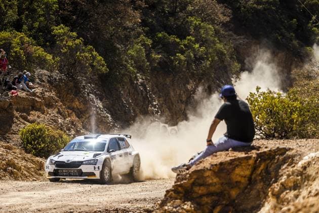Motorsport, WRC, Rallye Mexiko 27 Daniel CHWIST (POL), Kamil HELLER (POL), SKODA FABIA Evo, RC2, Rally2, action during the Rally Guanajuato Mexico 2023, 3rd round of the 2023 WRC, Motorsport Rallye, WM World Rally Car Championship, from March 16 to 19, 2023 at Leon, Guanajuato, in Mexico - AUTO - WRC - RALLY GUANAJUATO MEXICO 2023 DPPI Panoramic RPPA_2023_03_Mexico_436