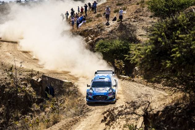 Motorsport, WRC, Rallye Mexiko 08 Ott TANAK (EST), Martin JARVEOJA (EST), M FORD WORLD RALLY TEAM, FORD Puma Rally1 Hybrid, WRC, Motorsport Rallye, WM ,action during the Rally Guanajuato Mexico 2023, 3rd round of the 2023 WRC World Rally Car Championship, from March 16 to 19, 2023 at Leon, Guanajuato, in Mexico - AUTO - WRC - RALLY GUANAJUATO MEXICO 2023 DPPI Panoramic RPPA_2023_03_Mexico_414