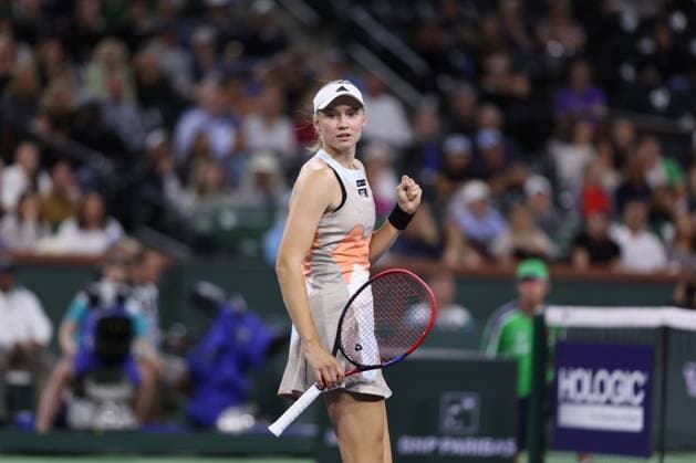 Elena Rybakina defeated Iga Swiatek at the BNP Paribas Open at Indian Wells TENNIS : Indian Wells 2023 - 17 03 2023 AntoineCouvercelle Panoramic 