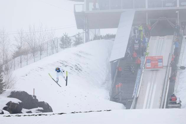 Sport Themen der Woche KW11 Sport Bilder des Tages Raw Air 2023 Vikersund 20230318. Vikersund 20230318. Maren Lundby under damenes treningshopp i forbindelse med skiflyging i Vikersund under Raw Air turneringen som er en del av verdenscupen i hopp. Foto: Geir Olsen NTB Foto: Geir Olsen NTB Vikersund Norge EDITORIAL USE ONLY. RESTRICTED USE FOR BETTING COMPANIES Ref:_SPOGqja6zh8dJg.jpg *** Raw Air 2023 Vikersund 20230318 Vikersund 20230318 Maren Lundby during the ladies training jump in connection with ski flying in Vikersund during the Raw Air tournament which is part of the World Cup in jumping Photo Geir Olsen NTB Photo Geir Olsen NTB Vikersund Norway EDITORIAL USE ONLY RESTRICTED USE FOR BETTING COMPANIES  Copyright: xGeirxOlsenx xNTBx
