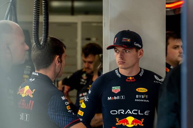 JEDDAH, SAUDI ARABIA: Max Verstappen, racing for the Red Bull Racing team during the 2023 Formula 1 Saudi Arabian Grand Prix at the Jeddah Corniche Circuit in Jeddah, Saudi Arabia