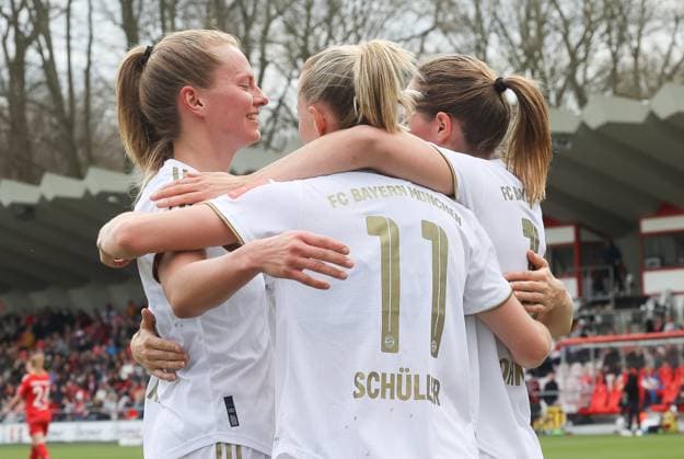 Maximiliane Rall Muenchen 17 , Goal to 5 0, 1 FC Koeln vs FC Bayern Muenchen, 1 Flyar Alarm Frauen Bundesliga, Fussball, 15 Spieltag, 18 03 2023, DFL REGULATES PROHIBIT ANY USE OF PHOTOGRAPHS AS IMAGE SEQUENCES AND OR QUASI hVIDEO, 1 FC Koeln vs FC Bayern Muenchen, 1 Flyar Alarm Frauen Bundesliga, Fussball, 15 Spieltag, 18 03 2023, Koeln Copyright: xEibner-Pressefoto JoergxNiebergax EP_JNL