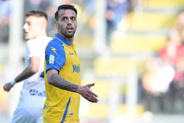 Foto Alfredo Falcone LaPresse 18 Marzo 2023 Frosinone, Italia - calcio - Frosinone vs Cosenza- Campionato di calcio Serie BKT 2022 2023 - Stadio Benito Stirpe . Nella foto: Francesco Gelli (Frosinone) Foto Alfredo Falcone LaPresse March 18, 2023 Frosinone, Italy - sport, soccer - Frosinone vs Cosenza - Italian Football Championship League BKT 2022 2023 - Benito Stirpe stadium. In the pic:Francesco Gelli (Frosinone)  Copyright: xAlfredoxFalcone LaPressex