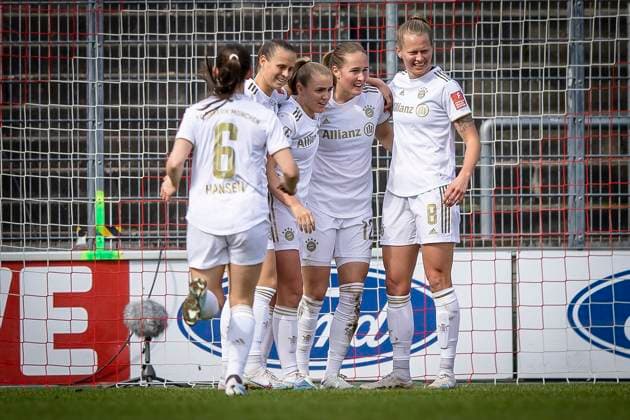 1 Frauen Bundesliga 1 FC Koeln vs FC Bayern Muenchen, 18 03 2023 The 0 1 for Bayern by Klara Buehl FC Bayern Muenchen, 17 during the match 1 FC Koeln vs FC Bayern Muenchen on matchday 15 of the womens soccer Bundesliga on 18 03 2023 at Franz Kremer Stadium in Koeln North Rhine Westphalia DFL REGULATES PROHIBIT ANY USE OF PHOTOGRAPHS AS IMAGE SEQUENCES AND OR QUASI VIDEO Copyright: xBEAUTIFULxSPORTS AxelxKohringx