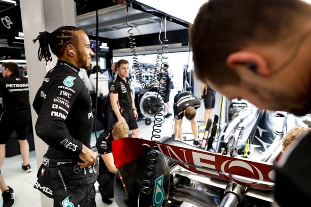 44 Lewis Hamilton GBR, Mercedes AMG Petronas F1 Team , F1 Grand Prix of Saudi Arabia at Jeddah Corniche Circuit on March 18, 2023 in Jeddah, Saudi Arabia Photo by HOCH ZWEI Jeddah Saudi Arabia