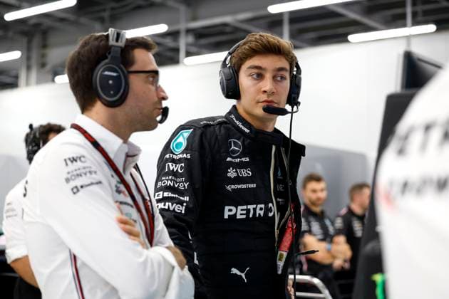 63 George Russell GBR, Mercedes AMG Petronas F1 Team , F1 Grand Prix of Saudi Arabia at Jeddah Corniche Circuit on March 18, 2023 in Jeddah, Saudi Arabia Photo by HOCH ZWEI Jeddah Saudi Arabia