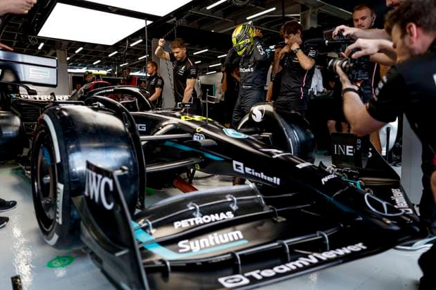 44 Lewis Hamilton GBR, Mercedes AMG Petronas F1 Team , F1 Grand Prix of Saudi Arabia at Jeddah Corniche Circuit on March 18, 2023 in Jeddah, Saudi Arabia Photo by HOCH ZWEI Jeddah Saudi Arabia