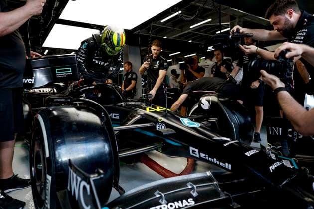 44 Lewis Hamilton GBR, Mercedes AMG Petronas F1 Team , F1 Grand Prix of Saudi Arabia at Jeddah Corniche Circuit on March 18, 2023 in Jeddah, Saudi Arabia Photo by HOCH ZWEI Jeddah Saudi Arabia