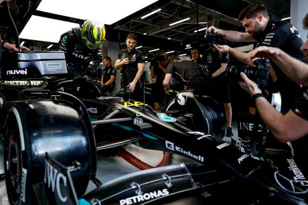 44 Lewis Hamilton GBR, Mercedes AMG Petronas F1 Team , F1 Grand Prix of Saudi Arabia at Jeddah Corniche Circuit on March 18, 2023 in Jeddah, Saudi Arabia Photo by HOCH ZWEI Jeddah Saudi Arabia