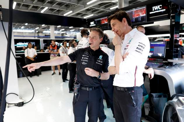 Matt Deane GBR, Mercedes AMG Petronas F1 Team , Toto Wolff AUT, Mercedes AMG Petronas F1 Team , F1 Grand Prix of Saudi Arabia at Jeddah Corniche Circuit on March 18, 2023 in Jeddah, Saudi Arabia Photo by HOCH ZWEI Jeddah Saudi Arabia