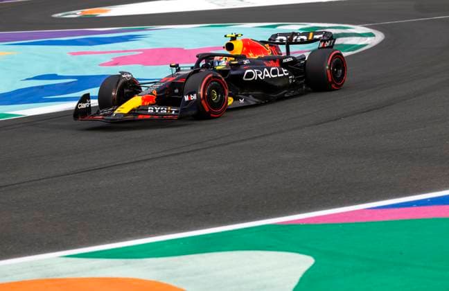 11 Sergio Perez MEX, Oracle Red Bull Racing , F1 Grand Prix of Saudi Arabia at Jeddah Corniche Circuit on March 18, 2023 in Jeddah, Saudi Arabia Photo by HOCH ZWEI Jeddah Saudi Arabia