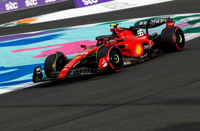 55 Carlos Sainz ESP, Scuderia Ferrari , F1 Grand Prix of Saudi Arabia at Jeddah Corniche Circuit on March 18, 2023 in Jeddah, Saudi Arabia Photo by HOCH ZWEI Jeddah Saudi Arabia