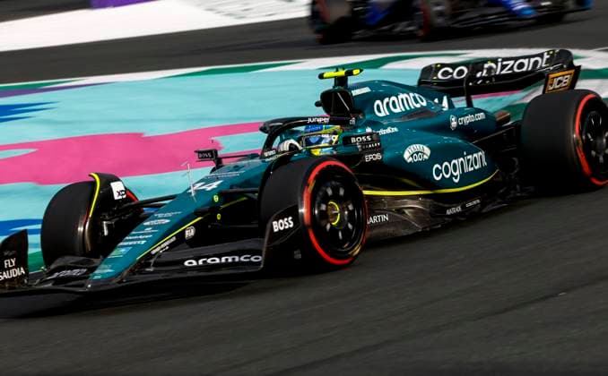 14 Fernando Alonso ESP, Aston Martin Aramco Cognizant F1 Team , F1 Grand Prix of Saudi Arabia at Jeddah Corniche Circuit on March 18, 2023 in Jeddah, Saudi Arabia Photo by HOCH ZWEI Jeddah Saudi Arabia