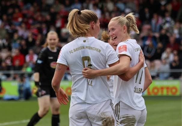 Maximiliane Rall Bayern , Lea Schüller Bayern , 1 FC Köln FC Bayern München, Flyeralarm Womens Bundesliga, Matchday 15, Cologne, Germany, 18 03 2023