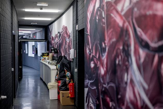 View of the dressing room before the match Football 1 Bundesliga, Matchday 24 RB Leipzig Borussia Moenchengladbach 3 0 11 March 2023 Leipzig, Red Bull Arena RB Leipzig Borussia Moenchengladbach 3 0