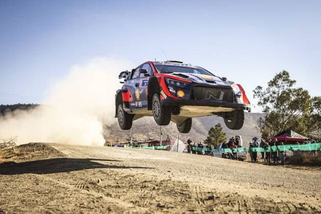 04 Esapekka LAPPI (FIN), Janne FERM (FIN), HYUNDAI SHELL MOBIS WORLD RALLY TEAM, HYUNDAI i20 N Rally1 Hybrid, WRC, Motorsport Rallye, WM action during the Rally Guanajuato Mexico 2023, 3rd round of the 2023 WRC World Rally Car Championship, from March 16 to 19, 2023 at Leon, Guanajuato, in Mexico - AUTO - WRC - RALLY GUANAJUATO MEXICO 2023 DPPI Panoramic RPPA_2023_03_Mexico_496