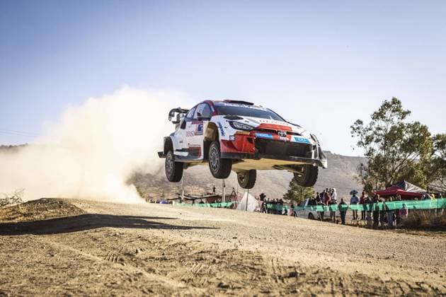 17 Sebastien OGIER (FRA), Vincent LANDAIS (FRA), TOYOTA GAZOO RACING WRT, TOYOTA GR Yaris Rally1 Hybrid, WRC, Motorsport Rallye, WM action during the Rally Guanajuato Mexico 2023, 3rd round of the 2023 WRC World Rally Car Championship, from March 16 to 19, 2023 at Leon, Guanajuato, in Mexico - AUTO - WRC - RALLY GUANAJUATO MEXICO 2023 DPPI Panoramic RPPA_2023_03_Mexico_495
