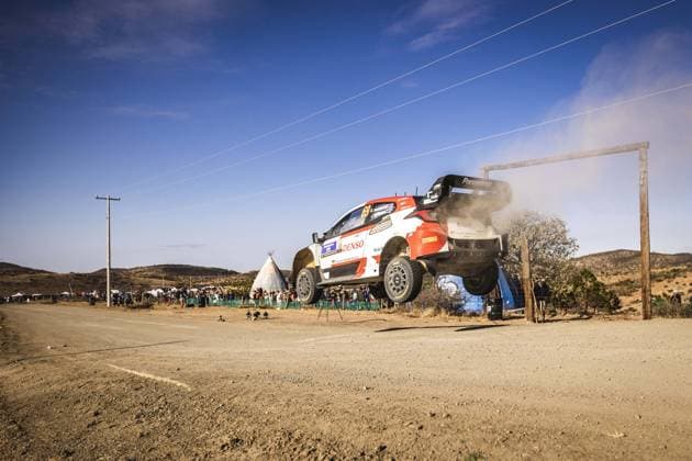 69 Kalle ROVANPERA (FIN), Jonne HALTTUNEN (FIN), TOYOTA GAZOO RACING WRT, TOYOTA Yaris Rally1 Hybrid, WRC, Motorsport Rallye, WM action during the Rally Guanajuato Mexico 2023, 3rd round of the 2023 WRC World Rally Car Championship, from March 16 to 19, 2023 at Leon, Guanajuato, in Mexico - AUTO - WRC - RALLY GUANAJUATO MEXICO 2023 DPPI Panoramic RPPA_2023_03_Mexico_506