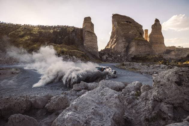 25 Kajetan KAJETANOWICZ (POL), Maciej SZCHZEPANIAK (POL), SKODA FABIA RS, RC2, Rally2, action during the Rally Guanajuato Mexico 2023, 3rd round of the 2023 WRC, Motorsport Rallye, WM World Rally Car Championship, from March 16 to 19, 2023 at Leon, Guanajuato, in Mexico - AUTO - WRC - RALLY GUANAJUATO MEXICO 2023 DPPI Panoramic RPPA_2023_03_Mexico_640