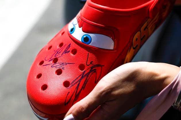Lightning McQueen Crocs, F1 Grand Prix of Saudi Arabia at Jeddah Corniche Circuit on March 19, 2023 in Jeddah, Saudi Arabia Photo by HOCH ZWEI Jeddah Saudi Arabia