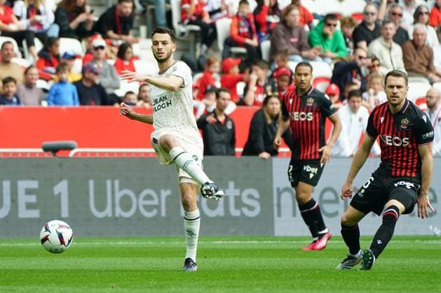 Montassar Talbi (FC Lorient) FOOTBALL : OGC Nice vs FC Lorient - Ligue 1 Uber Eats - Nice - 19 03 2023 NorbertScanella Panoramic 