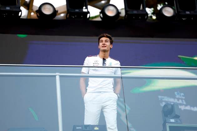 63 George Russell GBR, Mercedes AMG Petronas F1 Team , F1 Grand Prix of Saudi Arabia at Jeddah Corniche Circuit on March 19, 2023 in Jeddah, Saudi Arabia Photo by HOCH ZWEI Jeddah Saudi Arabia