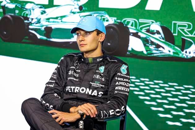 63 George Russell GBR, Mercedes AMG Petronas F1 Team , F1 Grand Prix of Saudi Arabia at Jeddah Corniche Circuit on March 19, 2023 in Jeddah, Saudi Arabia Photo by HOCH ZWEI Jeddah Saudi Arabia