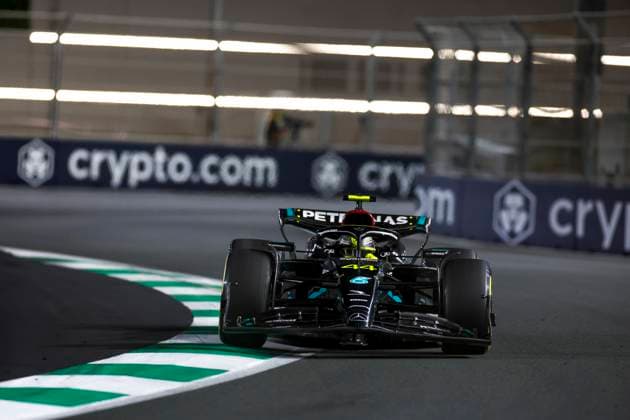 44 Lewis Hamilton GBR, Mercedes AMG Petronas F1 Team , F1 Grand Prix of Saudi Arabia at Jeddah Corniche Circuit on March 19, 2023 in Jeddah, Saudi Arabia Photo by HOCH ZWEI Jeddah Saudi Arabia