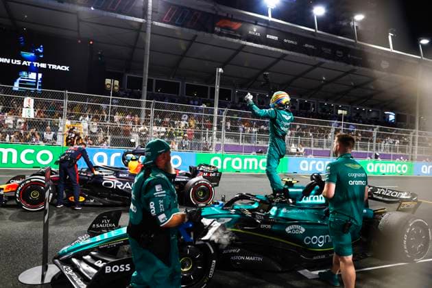 14 Fernando Alonso ESP, Aston Martin Aramco Cognizant F1 Team , F1 Grand Prix of Saudi Arabia at Jeddah Corniche Circuit on March 19, 2023 in Jeddah, Saudi Arabia Photo by HOCH ZWEI Jeddah Saudi Arabia