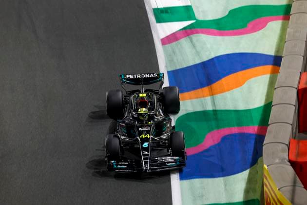 44 Lewis Hamilton GBR, Mercedes AMG Petronas F1 Team , F1 Grand Prix of Saudi Arabia at Jeddah Corniche Circuit on March 19, 2023 in Jeddah, Saudi Arabia Photo by HOCH ZWEI Jeddah Saudi Arabia