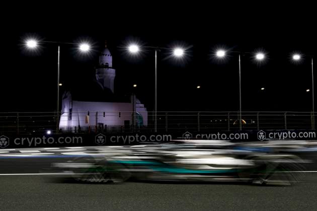 63 George Russell GBR, Mercedes AMG Petronas F1 Team , F1 Grand Prix of Saudi Arabia at Jeddah Corniche Circuit on March 19, 2023 in Jeddah, Saudi Arabia Photo by HOCH ZWEI Jeddah Saudi Arabia