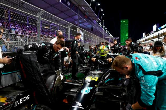 44 Lewis Hamilton GBR, Mercedes AMG Petronas F1 Team , F1 Grand Prix of Saudi Arabia at Jeddah Corniche Circuit on March 19, 2023 in Jeddah, Saudi Arabia Photo by HOCH ZWEI Jeddah Saudi Arabia