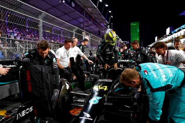 44 Lewis Hamilton GBR, Mercedes AMG Petronas F1 Team , F1 Grand Prix of Saudi Arabia at Jeddah Corniche Circuit on March 19, 2023 in Jeddah, Saudi Arabia Photo by HOCH ZWEI Jeddah Saudi Arabia