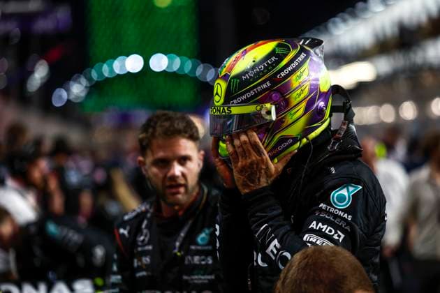 44 Lewis Hamilton GBR, Mercedes AMG Petronas F1 Team , F1 Grand Prix of Saudi Arabia at Jeddah Corniche Circuit on March 19, 2023 in Jeddah, Saudi Arabia Photo by HOCH ZWEI Jeddah Saudi Arabia