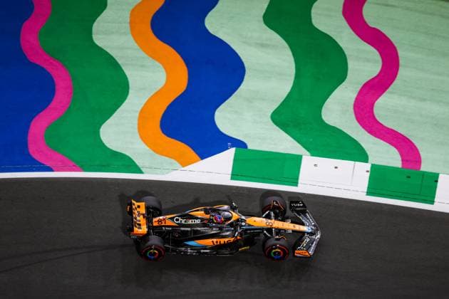 81 PIASTRI Oscar (aus), McLaren F1 Team MCL60, action during the Formula 1 STC Saudi Arabian Grand Prix 2023, 2nd round of the 2023 Formula One World Championship, WM, Weltmeisterschaft from March 17 to 19, 2023 on the Jeddah Corniche Circuit, in Jeddah, Saudi Arabia - F1 - SAUDI ARABIAN GRAND PRIX 2023 - RACE DPPI Panoramic  20230319_GOOD0697