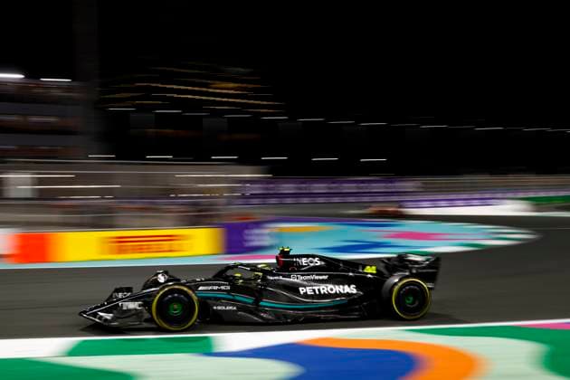 44 Lewis Hamilton GBR, Mercedes AMG Petronas F1 Team , F1 Grand Prix of Saudi Arabia at Jeddah Corniche Circuit on March 19, 2023 in Jeddah, Saudi Arabia Photo by HOCH ZWEI Jeddah Saudi Arabia