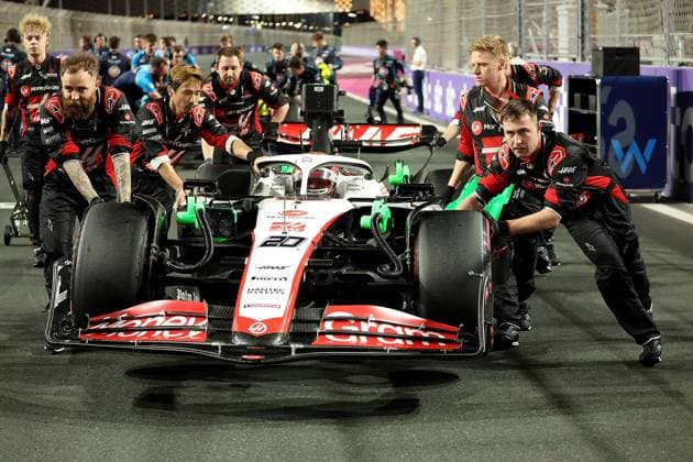 19 03 2023, Jeddah Corniche Circuit, Jeddah, Formula 1 Saudi Arabia Grand Prix ,in picture Kevin Magnussen DNK , Moneygram Haas F1 Team Jeddah Corniche Circuit Saudi Arabia  eu-images-506