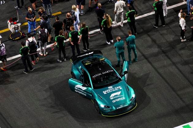 F1 Safety Car, Aston Martin Vantage, F1 Grand Prix of Saudi Arabia at Jeddah Corniche Circuit on March 19, 2023 in Jeddah, Saudi Arabia Photo by HOCH ZWEI Jeddah Saudi Arabia