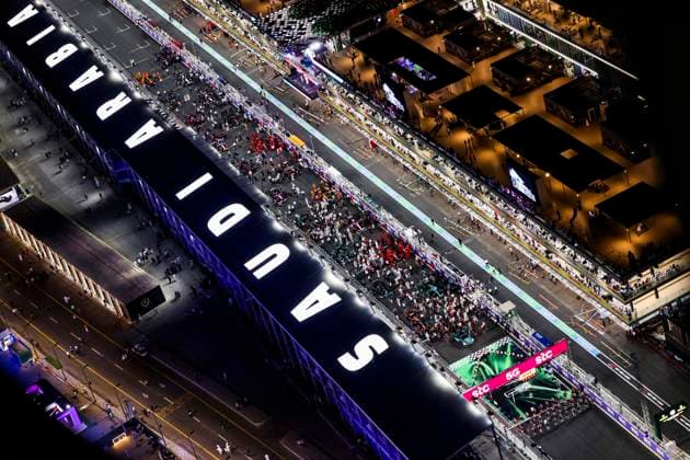 Starting grid, F1 Grand Prix of Saudi Arabia at Jeddah Corniche Circuit on March 19, 2023 in Jeddah, Saudi Arabia Photo by HOCH ZWEI Jeddah Saudi Arabia