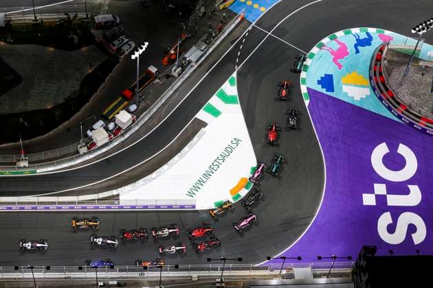 Start, F1 Grand Prix of Saudi Arabia at Jeddah Corniche Circuit on March 19, 2023 in Jeddah, Saudi Arabia Photo by HOCH ZWEI Jeddah Saudi Arabia