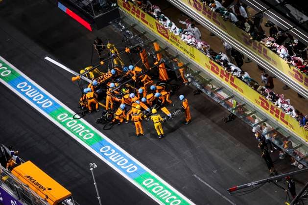 4 Lando Norris GBR, McLaren F1 Team , F1 Grand Prix of Saudi Arabia at Jeddah Corniche Circuit on March 19, 2023 in Jeddah, Saudi Arabia Photo by HOCH ZWEI Jeddah Saudi Arabia