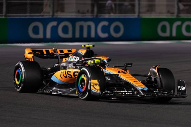 04 NORRIS Lando (gbr), McLaren F1 Team MCL60, action during the Formula 1 STC Saudi Arabian Grand Prix 2023, 2nd round of the 2023 Formula One World Championship, WM, Weltmeisterschaft from March 17 to 19, 2023 on the Jeddah Corniche Circuit, in Jeddah, Saudi Arabia - F1 - SAUDI ARABIAN GRAND PRIX 2023 - RACE DPPI Panoramic  20230319__S8A6536.JPG