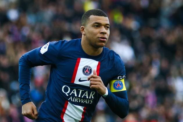 RECORD DATE NOT STATED Paris Saint-Germain v Stade Rennes - Ligue 1 Uber Eats Kylian MBAPPE of Paris Saint - Germain in action during the French Ligue 1 football match between Paris Saint-Germain (PSG) and Stade Rennais at Parc des Princes stadium. Paris France  Copyright: xIbrahimxEzzatx originalFilename:ezzat-notitle230319_npowW.jpg
