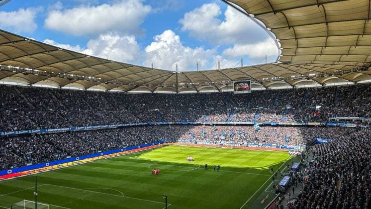 Football 2 Bundesliga, Hamburger SV Holtein Kiel 0 0, Hamburg, 18 03 2023 Feature, Stadium, Volkspark, Volkspark Stadium Hamburg Germany