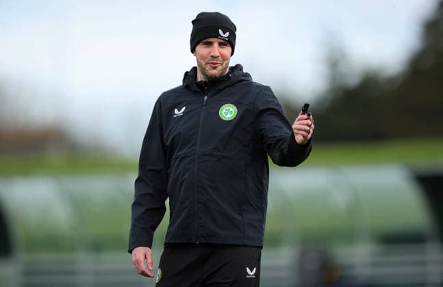 Republic of Ireland Squad Training, FAI National Training Centre, Dublin 21 3 2023 Assistant manager John O™Shea John O™Shea 21 3 2023  Copyright: x INPHO RyanxByrnex RB1_5453