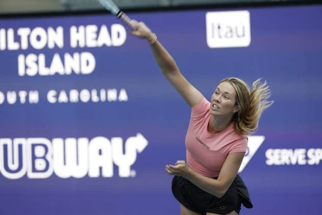 March 21, 2023, Miami Gardens, Florida, United States Of America: MIAMI GARDENS, FLORIDA - MARCH 21: Danielle Collins during practice on Day 3 of the Miami Open at Hard Rock Stadium on March 21, 2023 in Miami Gardens, Florida...People: Danielle Collins Miami Gardens United States Of America - ZUMAs214 20230321_zda_s214_142 Copyright: xSMGx