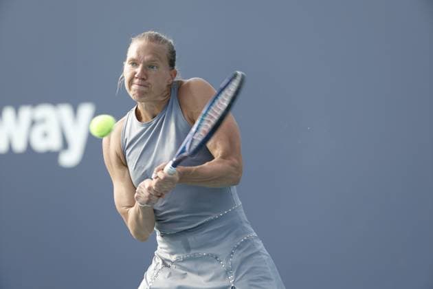 March 21, 2023, Miami Gardens, Florida, United States Of America: MIAMI GARDENS, FLORIDA - MARCH 21: Kaia Kanepi during practice on Day 3 of the Miami Open at Hard Rock Stadium on March 21, 2023 in Miami Gardens, Florida...People: Kaia Kanepi Miami Gardens United States Of America - ZUMAs214 20230321_zda_s214_148 Copyright: xSMGx