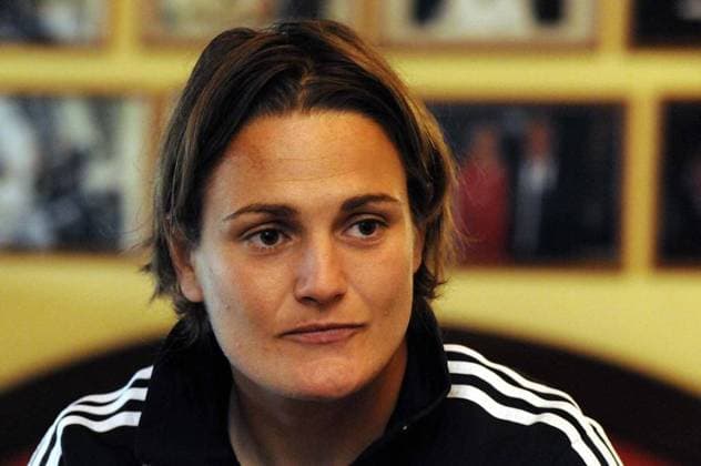 <p>Interview mit Frauenfussball Nationaltorhueterin Nadine Angerer im Landhaus Milser in Duisburg-Huckingen am Montag den 17.09.2012. Deutschland Nordrhein-Westfalen Duisburg-Huckingen Copyright: LarsxFroehlich